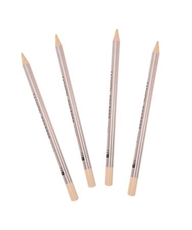 SKISUNO 4pcs Concealer Pen Highlighter Stick Eraser Concealer Cover up Makeup Concealer Eye Circle Wooden Assorted Color