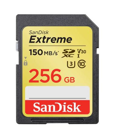 SanDisk 256GB Extreme SDXC UHS-I Memory Card - 150MB/s, C10, U3, V30, 4K UHD, SD Card - SDSDXV5-256G-GNCIN 256GB Card - Buy Online on GoSupps.com