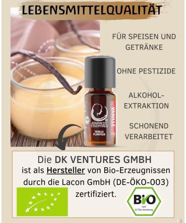 Buy Organic Madagascar Bio Vanilla Extract - Essential Vanilla Oil (10ml & 5ml) - Premium Quality Vanilla Planifolia for International Shipping - Buy Online on GoSupps.com