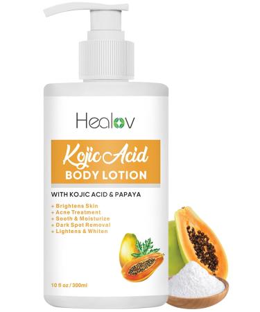 Kojic Acid Lotion Skin Brightening Body Lotion for Age Spots Hyperpigmentation Intimate Areas Dark Spot Remover Reduces Acne Scars and Evens Tone Kojic Acid Cream for Brighter Glowing Look
