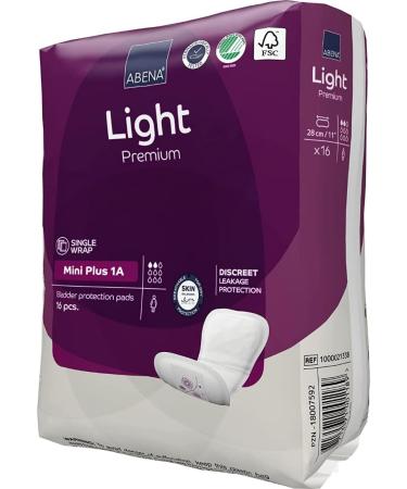 Abena Eco-Friendly Women's Incontinence Pads - Fast Absorption & Protection - Mini Plus 1A 200ml 16PK - Buy Online on GoSupps.com