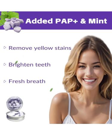 Purple Toothpaste Tablets for Teeth Whitening - 60 Count | Eco-Friendly & Effective - Buy Online on GoSupps.com