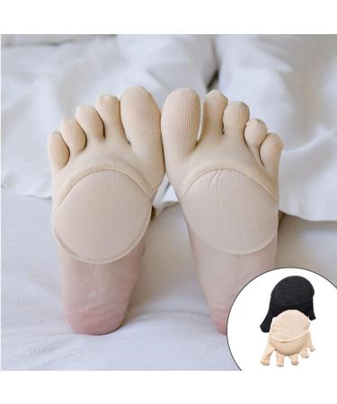 GLEAVI Full Toe Socks & Heel Pads for Women | Metatarsal Foot Support & High Heel Comfort | Thin Nylon Shoe Inserts - Buy Online on GoSupps.com
