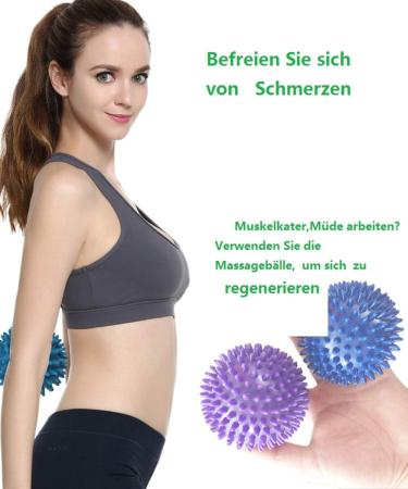 JINWENZHANG Massage Balls - 4 Hedgehog Balls with Mixed Hardnesses & Sizes | International Shipping - Buy Online on GoSupps.com