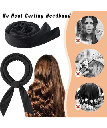 Originbuty Heatless Hair Curler for Long Hair Upgraded No Heat Hair Roller Sleeping Soft Rubber Hair Rollers Curling Ribbon and Rods for Natural Hair.(Black) - Buy Online on GoSupps.com
