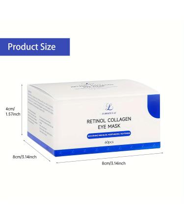 Retinol Collagen Eye Masks - Under Eye Treatment for Wrinkles Puffiness & Dark Circles | 30 Pairs for Men & Women - Buy Online on GoSupps.com