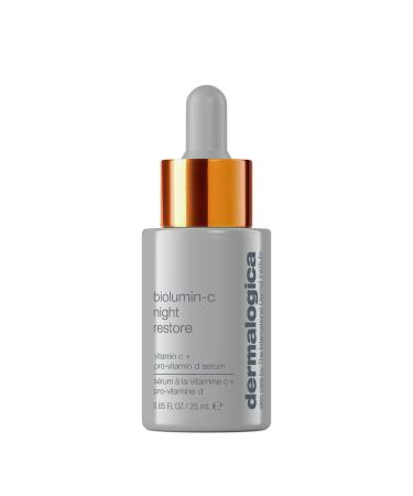 Dermalogica BioLumin-C Night Restore Vitamin C Serum for face Overnight Skin Hydration and Barrier Repair Serum 0.85 fl oz