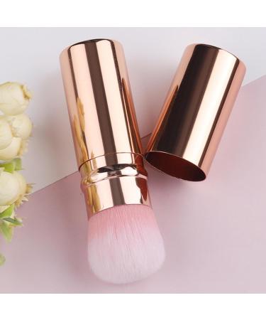 Teksome Portable Makeup Brush Travel Telescopic Cosmetics Brushes - Beginner Friendly Powder Brush for Foundation Sunscreen Bronzing Powder Gold - Buy Online on GoSupps.com