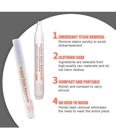 Stain Removing Pen Bleach for Clothing Bleach Pen Instant Stain Remover Stick Portable Grease Stain Remover Pen for a Variety of Fabric Clothing Instantly Remove Stains (A) 6.00 ml (Pack of 1) - Buy Online on GoSupps.com
