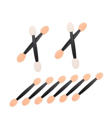 Didiseaon 100pcs Double Ended Eyeshadow Brush Eyeshadow Stick Eye Shadow Applicator Makeup Brush Bulk Tool 6.5x1.3cm Black
