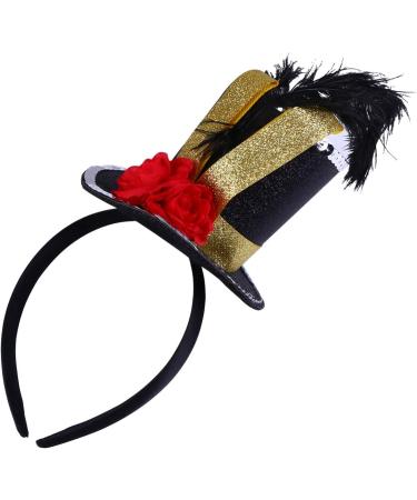 minkissy Circus Headband With Glitter Ribbon Flower And Top Hat Hair Hoop For Kids Birthday Halloween Party - Buy Online on GoSupps.com