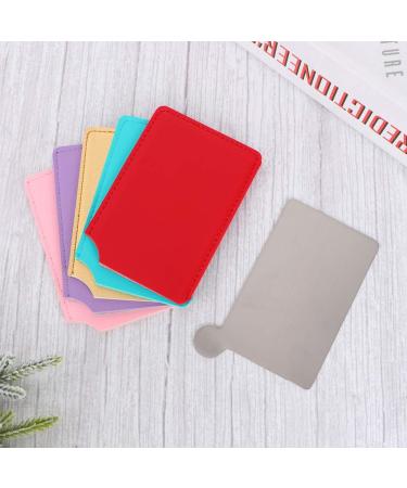 Beaupretty Unbreakable Pocket Mirror - Compact Stainless Steel Cosmetic Mirror Set for Wallets & Bags | 5 Mixed Color Mirrors for Teens Women Dads & Husbands - Buy Online on GoSupps.com