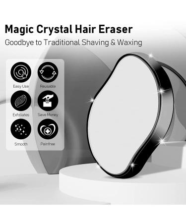 Dgesic Crystal Hair Eraser - Reusable Hair Remover for Men & Women | Painless Exfoliation Tool for Arms, Legs & Back - Buy Online on GoSupps.com