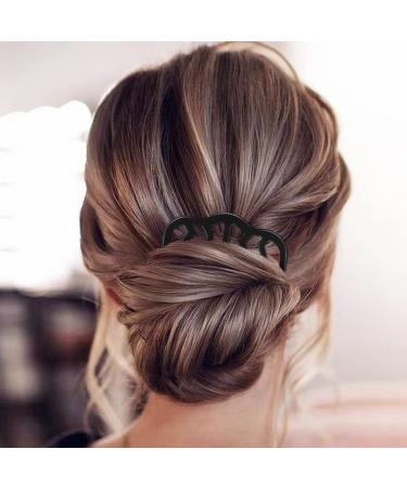 12 Pcs Hair Side Combs for Women - U Shape Hair Fork Clip for Updo Bun - French Twist Teeth Hair Pin Stick - Vintage Styling Accessories - Buy Online on GoSupps.com