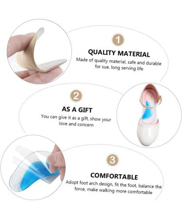 FOMIYES 8 Pairs Arch Support Pads - Reusable Gel Insoles for Plantar Fasciitis | Comfortable Arch Inserts for Men & Women - Buy Online on GoSupps.com