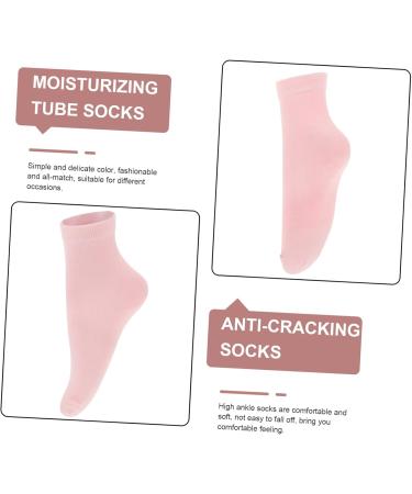 minkissy 2 Pairs Womens Socks Moisturizing Socks for Dry Cracked Feet Women Moisturizing Socks Moisturizing Socks for Feet Care Moisturizing Socks Women Cotton Socks Middle Tube Women's Gel - Buy Online on GoSupps.com