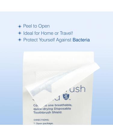 Toothbrush Shields - Pack of 10 Breathable & Quick-Drying Toothbrush Head Cover Caps for Travel Home & Office - Buy Online on GoSupps.com