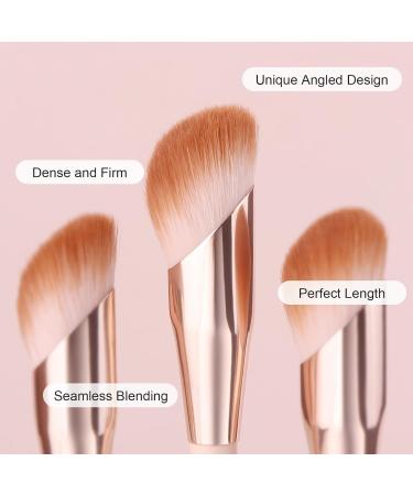 D101 Precision Concealer Brush - Under Eye Makeup Blending & Buffing Brush Small Angled Face Brush in Pink | Shop Internationally - Buy Online on GoSupps.com