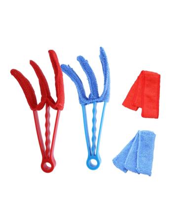 HOMSFOU Cleaning Brush 4 Pcs Brush Window Blind Cleaner Washable Window Cleaner Shutter Cleaner Window Duster Multifunctional Cleaner Blinds Cleaner Fence Air Conditioner