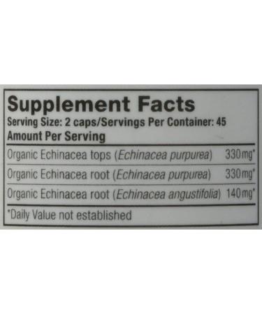 Oregon's Wild Harvest Echinacea 90 Caps - Boost Immunity Naturally - Buy Online on GoSupps.com