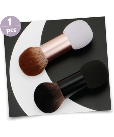 Set of 2 Makeup Cosmetic Tool Foundation Make-Up Powder Brush Cosmetic Brush Tool Dropshipping Painting Foundation Brush Blush Brush Double Brush Wooden Handle - Buy Online on GoSupps.com