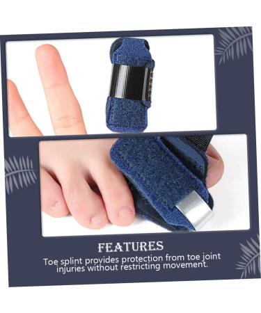 Healvian 3pcs Toe and Finger Splint Set for Trigger Thumb, Crooked Toe, and Sprained Toe - Aluminum Alloy Support Sleeves - Buy Online on GoSupps.com