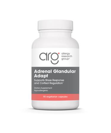 Allergy Research Group - Adrenal Glandular Adapt - Supports Healthy Stress Response and Cortisol Regulation - Hypoallergenic - 90 Vegetarian Capsules
