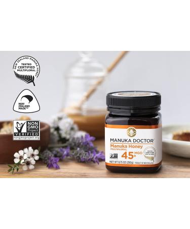 Manuka Doctor Multifloral Manuka Honey MGO 45+ | 8.75 oz (250g) - Premium Health Benefits - Buy Online on GoSupps.com