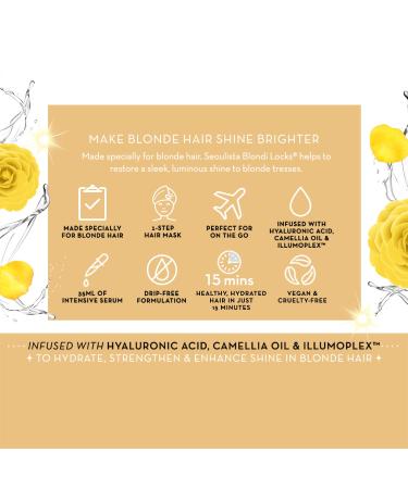 Blondi Locks Hair Mask | Restore Luminosity & Shine to Blonde Hair | Deep Hydration & Strengthen | Beige - Buy Online on GoSupps.com