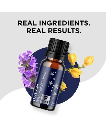 Sleep Essential Oil Blend for Diffuser - Dream Aromatherapy with Ylang-Ylang, Clary Sage, Roman Chamomile, Lavender - 10mL - Buy Online on GoSupps.com