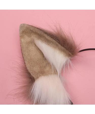 TQUXNGA Cosplay ry Animal Dog Ears Hair Hoop Costume Cosplay Long Headpiece for Halloween Party Decoration White - Buy Online on GoSupps.com