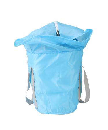 Portable collapsible foot bath basin 5-layer insulation with cord strain knee tandage heavily resilient drainage of converted foldable buckets for travel business trips and more blue