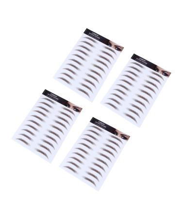 NOLITOY 4pcs Eyebrow Stickers Eyebrow Trimming 4d Makeup Tools