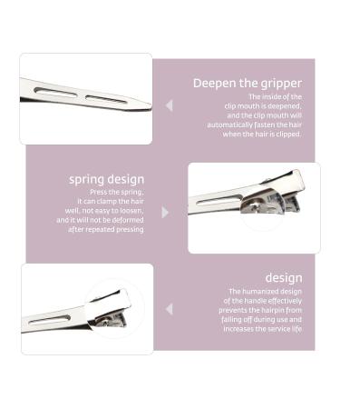 Shop Mlloaayo 24pcs Professional Hair Clips - No Kink Hairdresser Styling Tool for Curls | Silver-Cut International Shipping - Buy Online on GoSupps.com