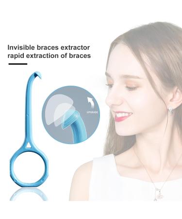 4-Pack Aligner Remover Tool with Retainer Case - Easy to Clean & Use | Invisible Braces Tooth Cleaning Oral Care Set - White, Green, Pink, Blue - Buy Online on GoSupps.com