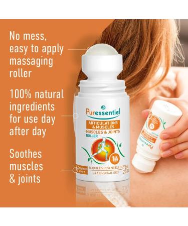 Puressentiel Muscles & Joints Roll-On - 2.5 Fl Oz. - Buy Online on GoSupps.com