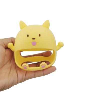 Buzzy Bees Baby Teething Toys - Never Drop Baby Teether Toys for 3+ Months Infant  Food-Grade Soft Silicone Pacifier  Soothing and Calming Newborn Pacifier for Chewing and Sucking (Yellow Puppy) - Buy Online on GoSupps.com