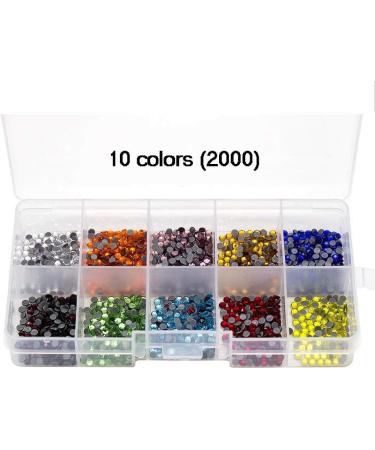 Hotfix Applicator DIY Rhinestone Wand Setter Tool Kit with 7 Tips, Tweezers, Cleaning Brush, 2 Pencils, and 10 Colors of Hot-Fix Crystal Rhinestones - Purple - Buy Online on GoSupps.com