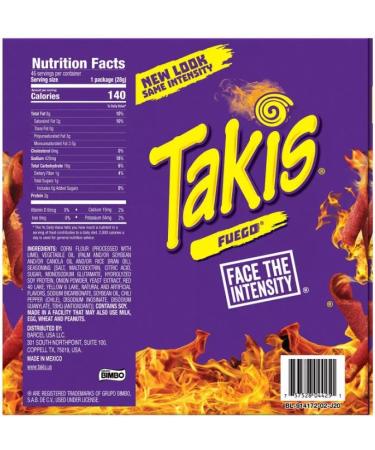 PR-DEAL Takis Fuego Chips (1 oz, 46 pk) - Fresh & Delicious Snack Option - Buy Online on GoSupps.com
