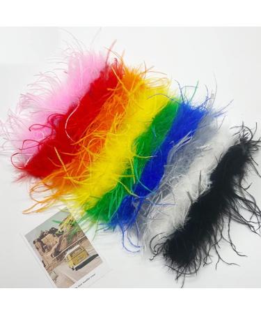 TQUXNGA Wrist Feather Cuffs Feather Wristband Feather Slap Bracelet Fashion Cuff Ponytail Holder Hair Tie Black - Buy Online on GoSupps.com