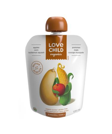 Love Child Organics Apple Corn + Butternut Squash Puree - 128 ml