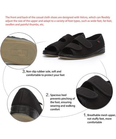 XINTU Lightweight Extra Wide Diabetic Sandals for Women - Khaki - Size 8 - Buy Online on GoSupps.com