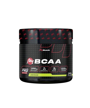 MyMUSCLE - My BCAA - Kyowa Quality Label BCAA Amino Acids Powder + L-Glutamine + L-Citrulline + Electrolytes - Lemonade 390g - 30 Servings