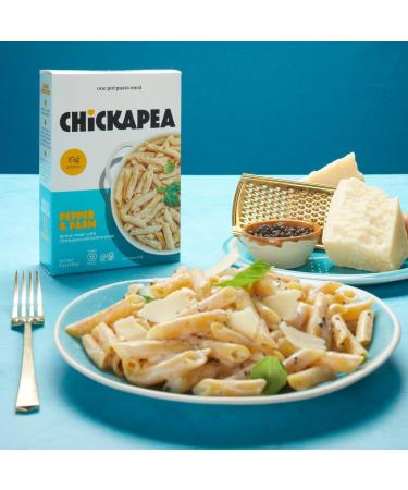 Chickapea One Pot Chickpea Pasta - Parmesan & Cracked Pepper - 198g (Pack of 6) Cacio e Pepe 198 g (Pack of 6) - Buy Online on GoSupps.com