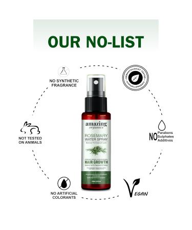 Rosemary Water for Hair Growth Spray - 100% Natural Hydrosol with Peppermint Oil & Caffeine for Stronger Thicker Hair | International Shipping Available - Buy Online on GoSupps.com