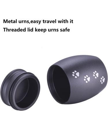 TATAANTY Small Pet Urns for Dog Ashes - Keepsake Mini Urn for Cats & Dogs - Aluminum Black Holder - Buy Online on GoSupps.com