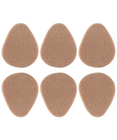 3 Pairs Foot Cushion Ball of Foot Pain Metatarsal Foot Cushion Foot Cushions Forefoot Metatarsal Feet Pads Forefoot Pad Foot Pads Women's Summer Front Pad Cashmere Wool Skin Color 7x6cm