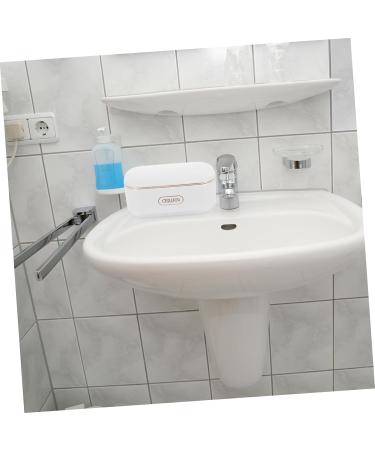 Ciieeo 3pcs Soap Box Body Wash Container Non Soap Holder Leak Proof Containers Soap Container with Drain Soap Rack Soap Draining -mount Soap Dish Household Travel White Storage Rack Abs - Buy Online on GoSupps.com