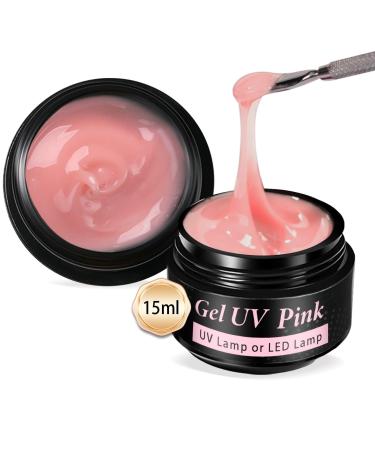UV nail gel in 15g*2 assembly gel sealing gel for gel nails solid color gel and poly gel for gel nails nail extensions and nail art design nude pink - Buy Online on GoSupps.com