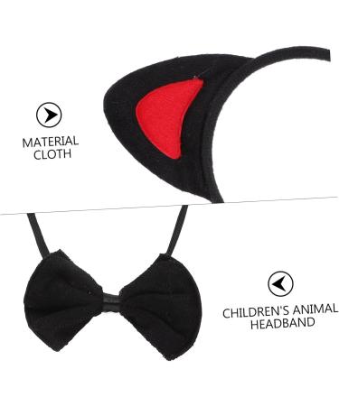 FRCOLOR 4 Sets Cow Headband Animal Cosplay Accessories Milk Cow Hair Bands Plush Animals Cosplay Bow Ties Prop Cosplay Party Prop Performance Costume Prop for Cat Ear Hair Hoop Fabric - Buy Online on GoSupps.com